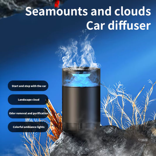 Smart Car Air Fresheners, Ambient Light & Mist Car Fragrance, Auto On/Off Car Air Freshener Diffuser, Adjustable Intensity