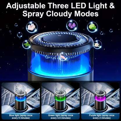 Smart Car Air Fresheners, Ambient Light & Mist Car Fragrance, Auto On/Off Car Air Freshener Diffuser, Adjustable Intensity